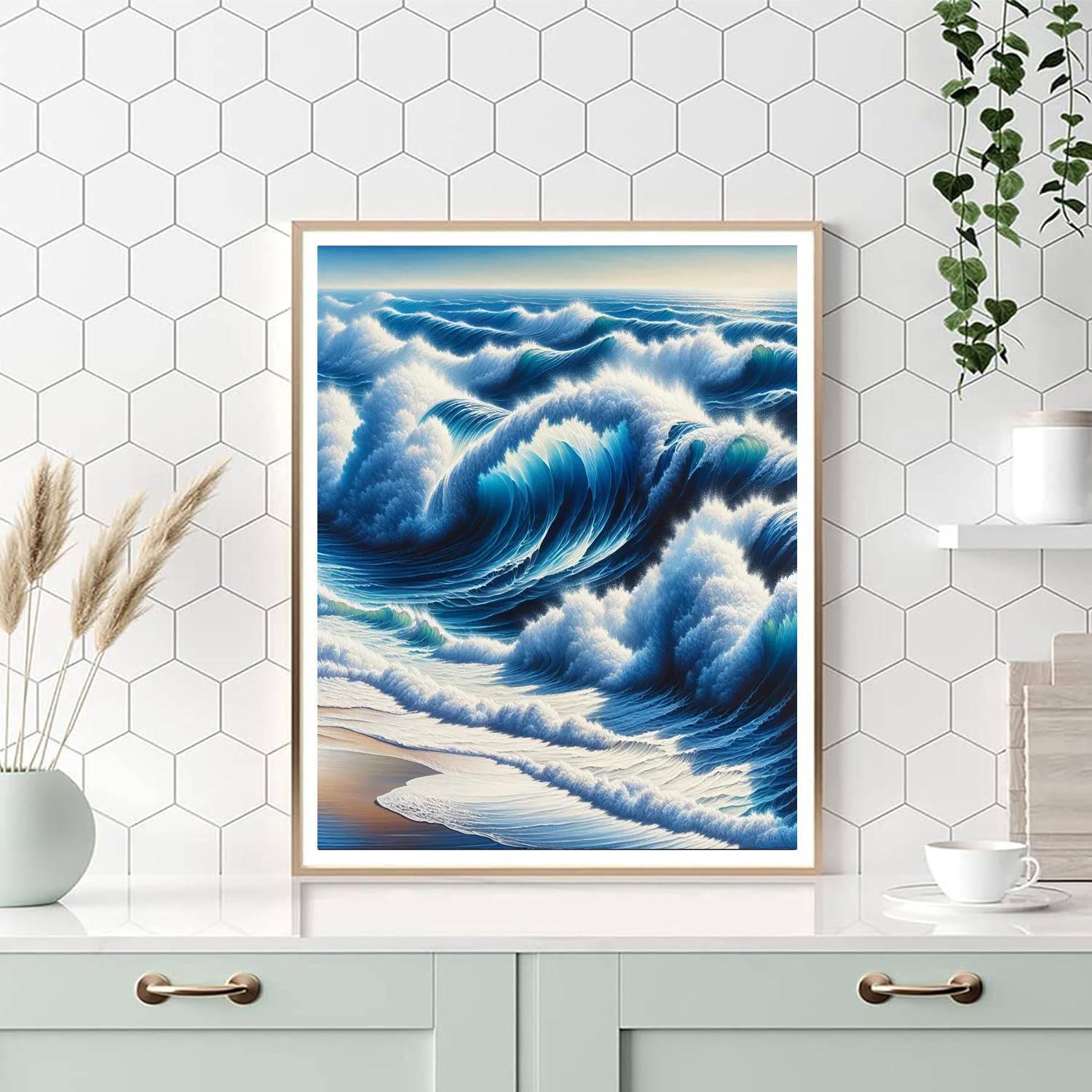 Mesmerizing Ocean Waves Paint By Color