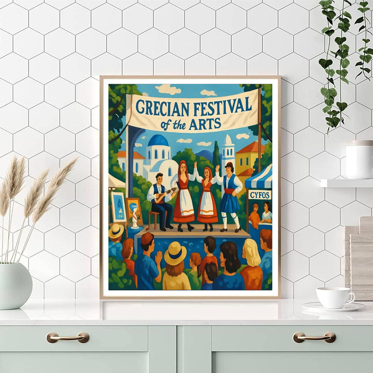 Grecian Festival Of The Arts DIY Paint By Numbers