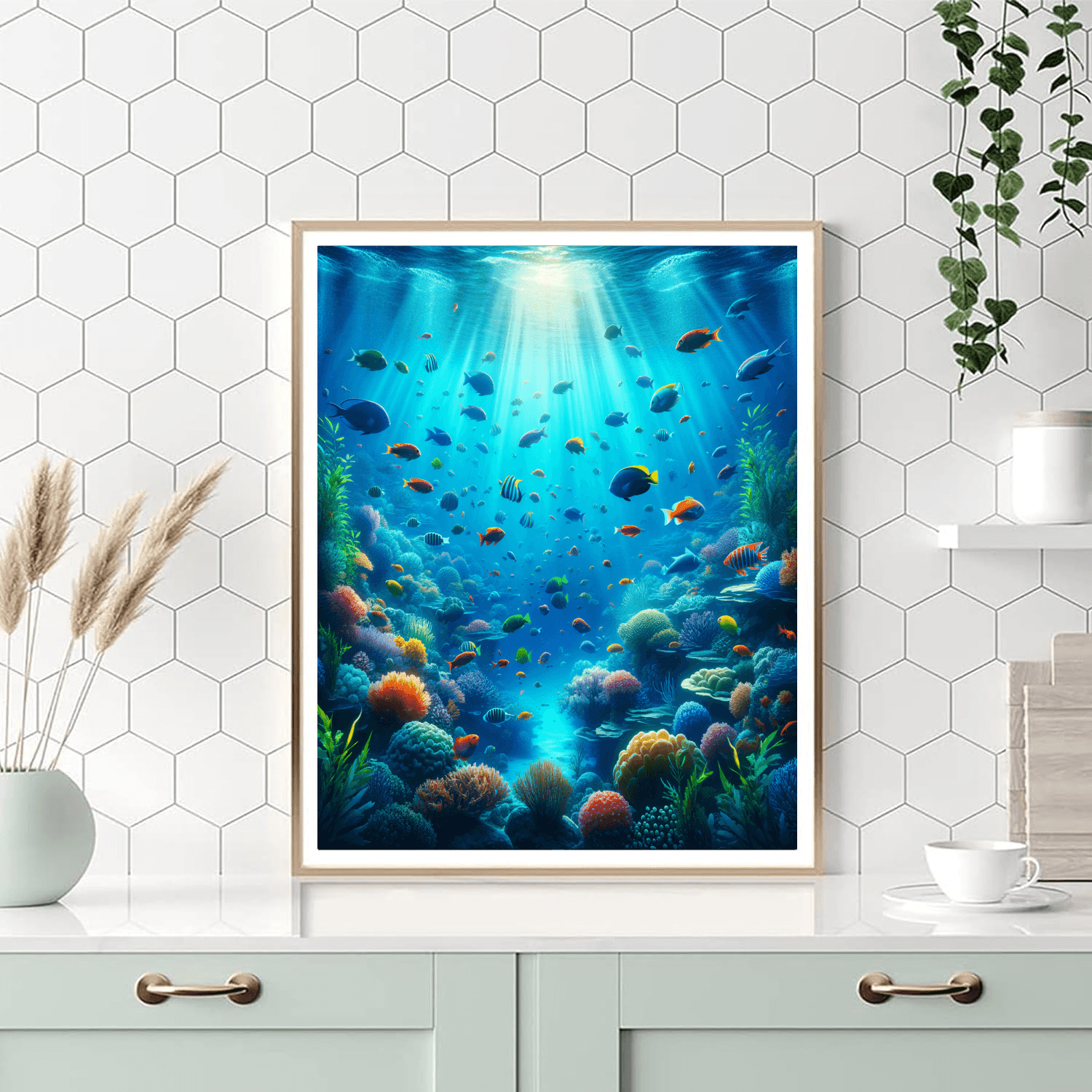 Aquatic Harmony Paint By Color