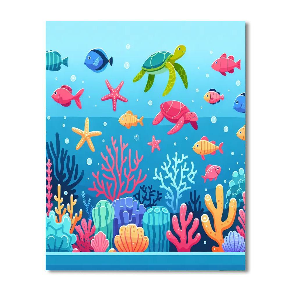 Aquatic World Discovery Paint By Color