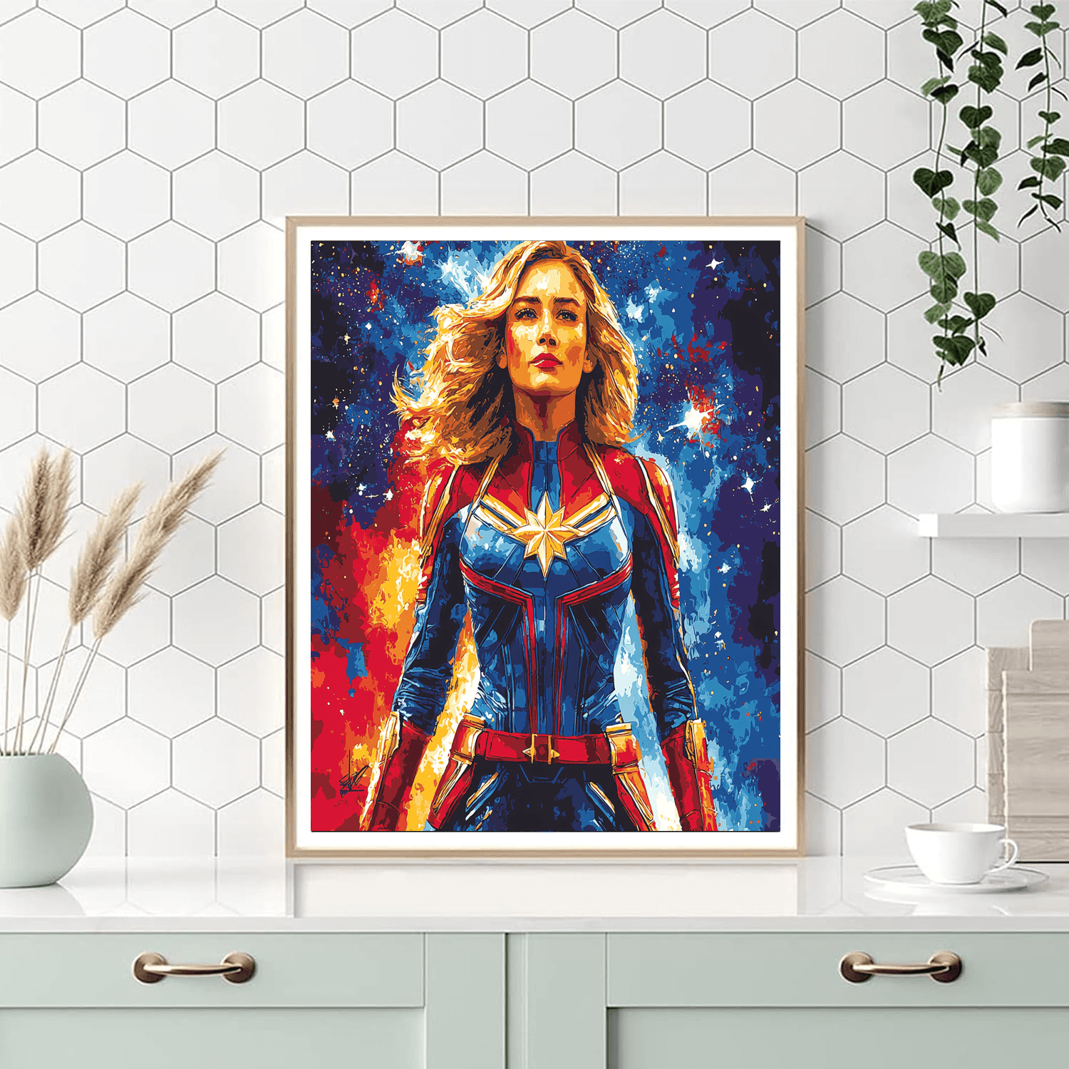Brie Larson: The Empowered Spirit Of Captain Marvel Paint By Numbers