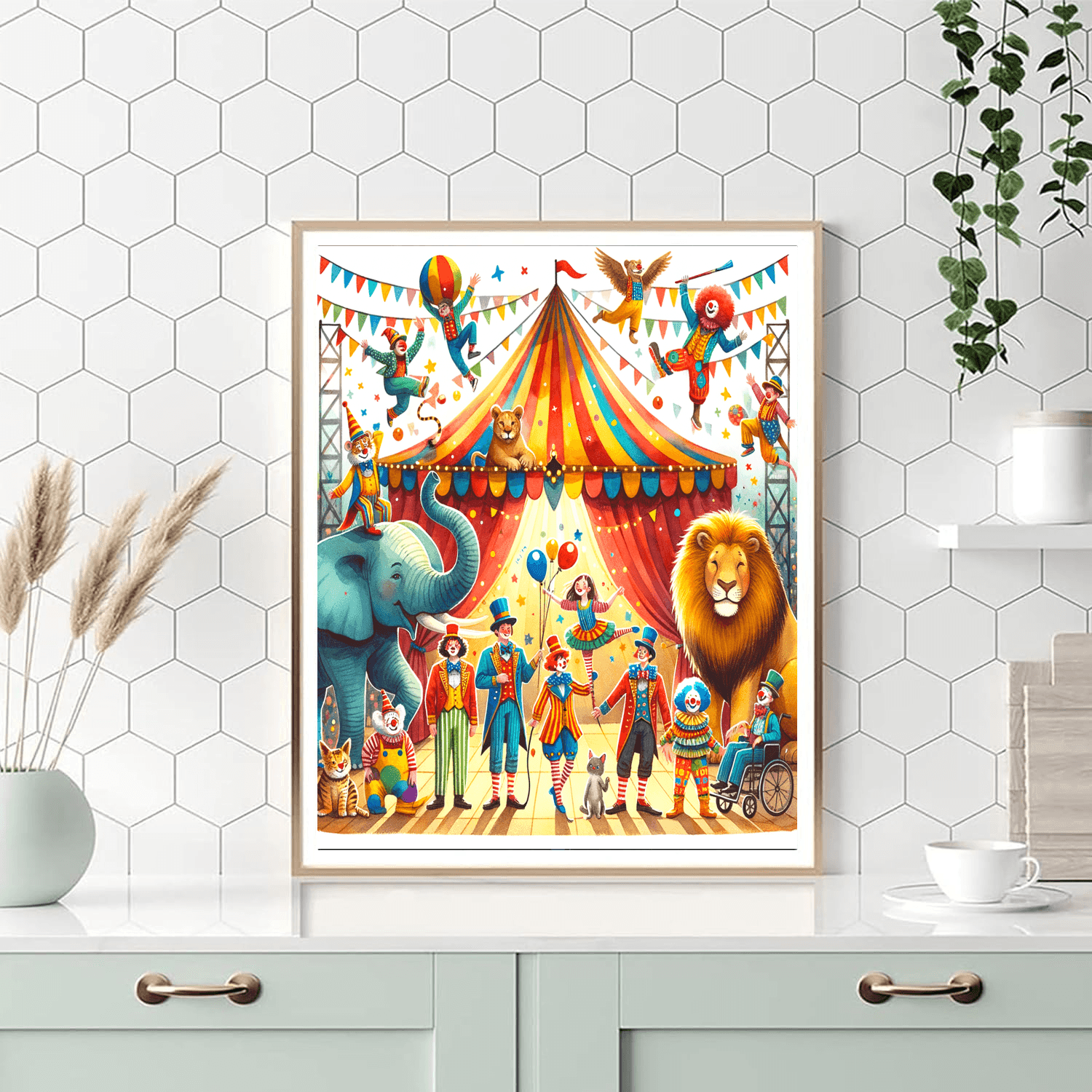 Joyful Circus Animals Paint By Numbers Kits