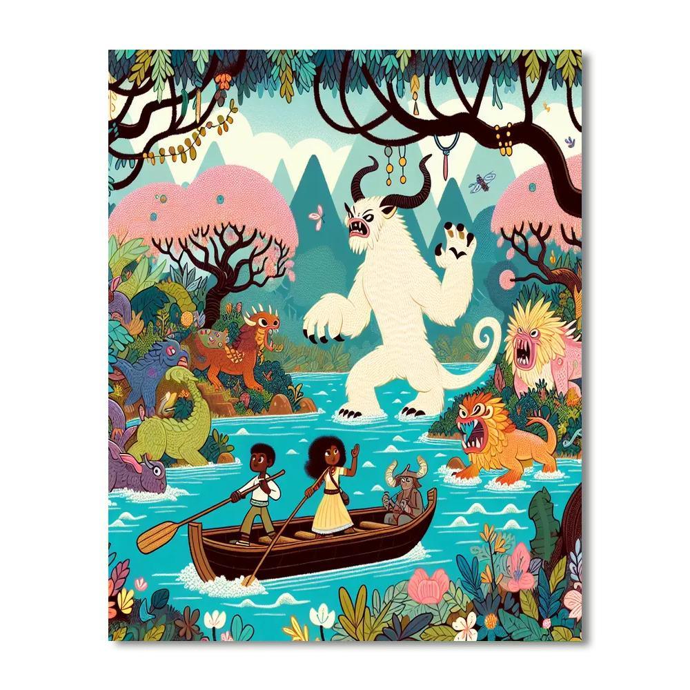 Mystic River Voyage Painting By Numbers Kit