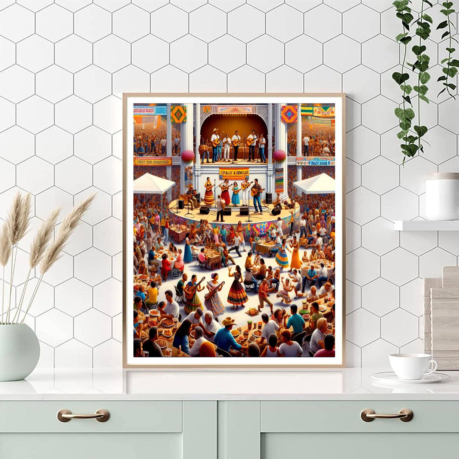 National Folklife Festival - Usa Painting Number Kit