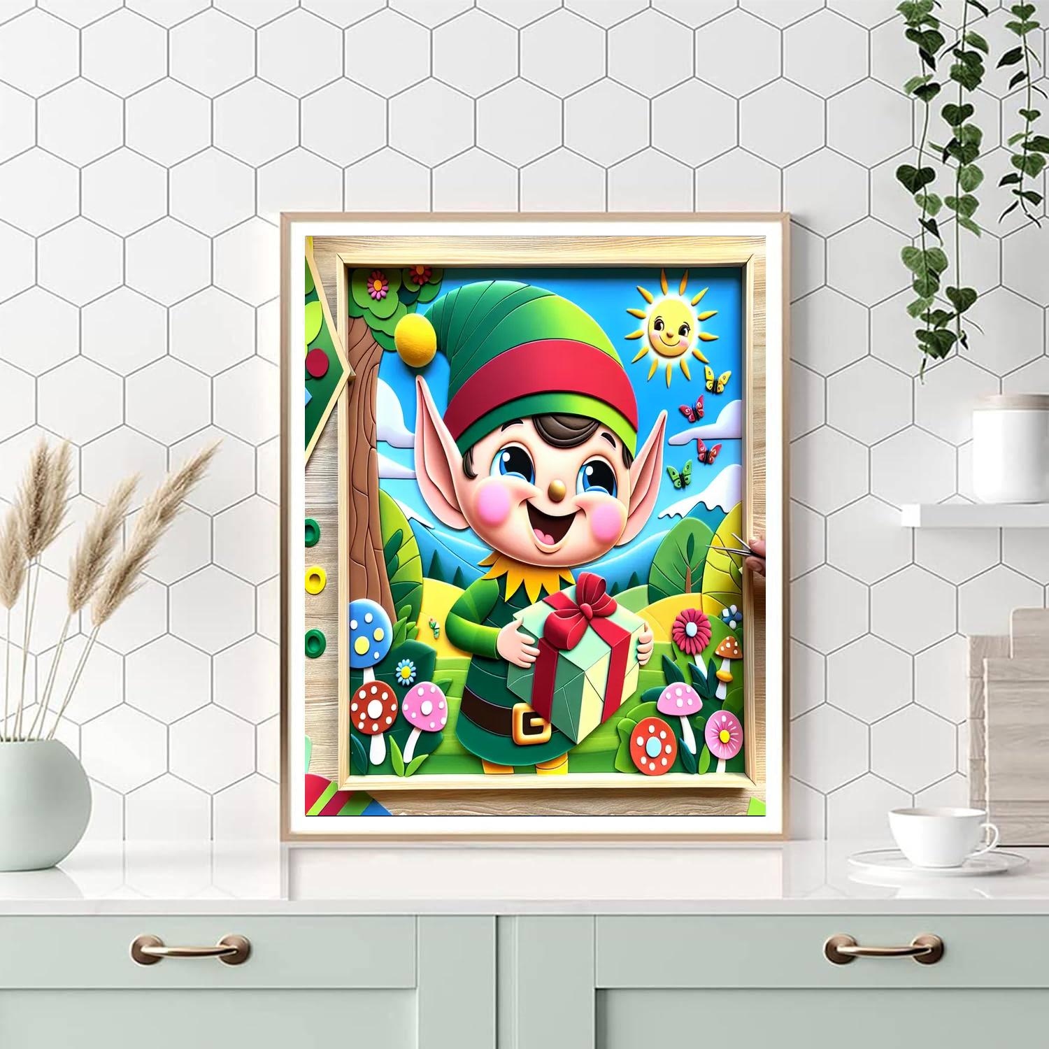 Happy Elf Paint By Color