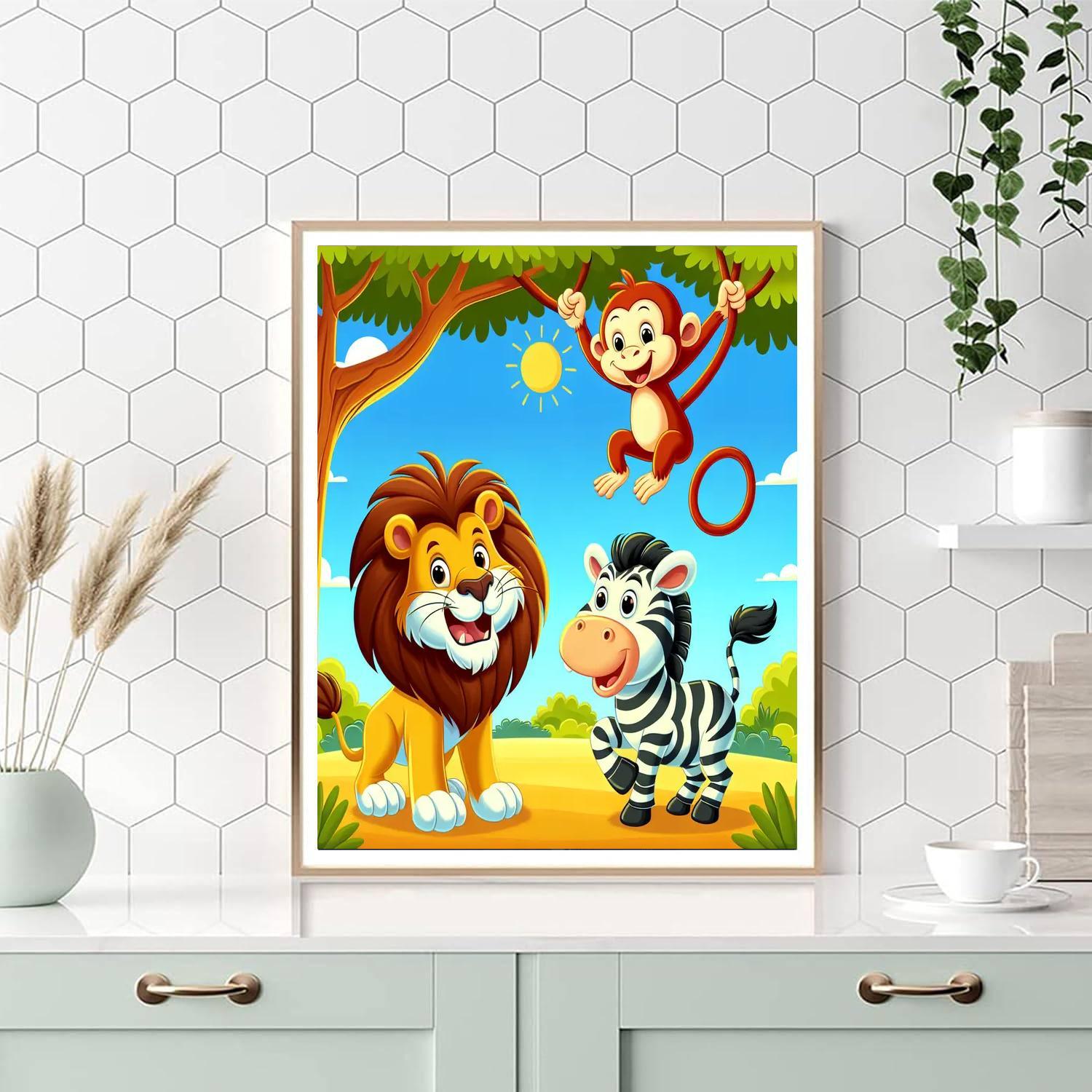 Animal Kingdom Adventures Paint By Number