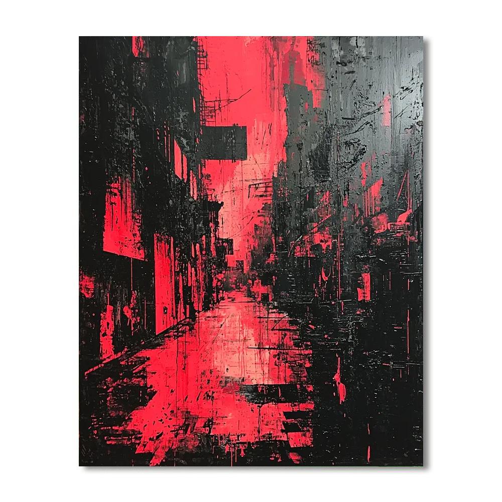 Banksy Inspired Urban Requiem  Numbered Painting Kits