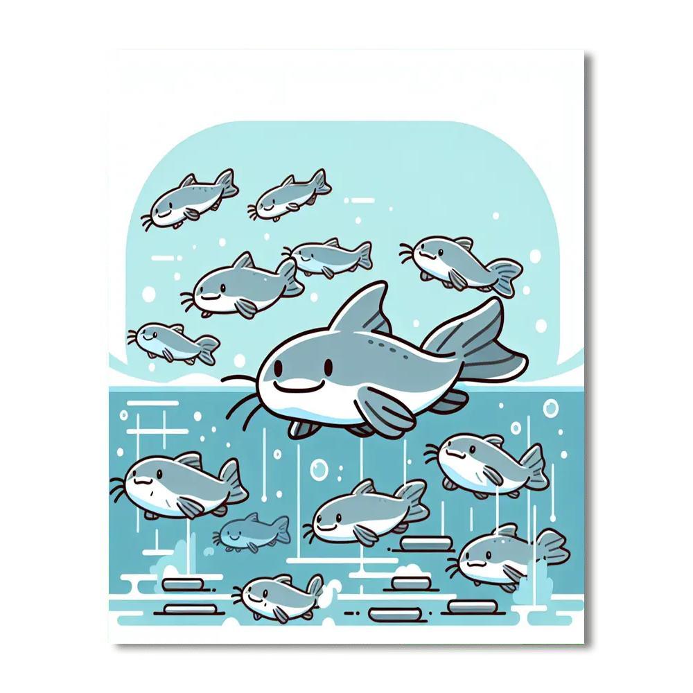 Charming Catfish Capers Paint By Color