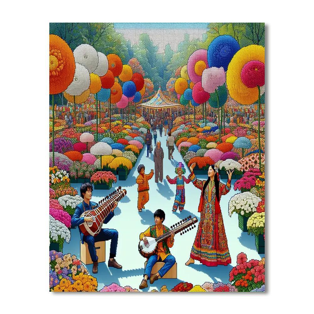 International Flower Festival - Taiwan Paint By Numbers Art