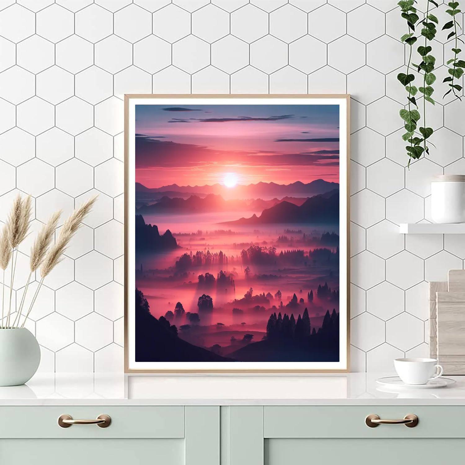 Dawn Radiance Landscape Paint By Numbers Art