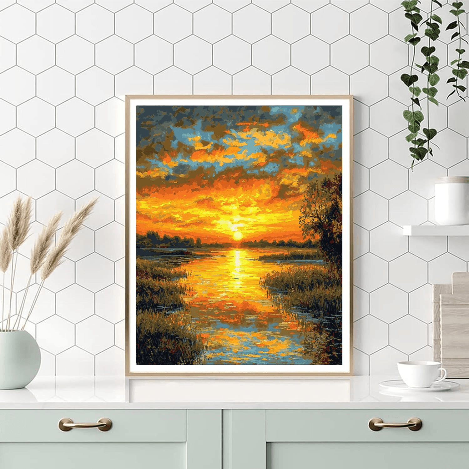 Claude Monet Inspired Joyous Daybreak  Paint By Numbers Kits