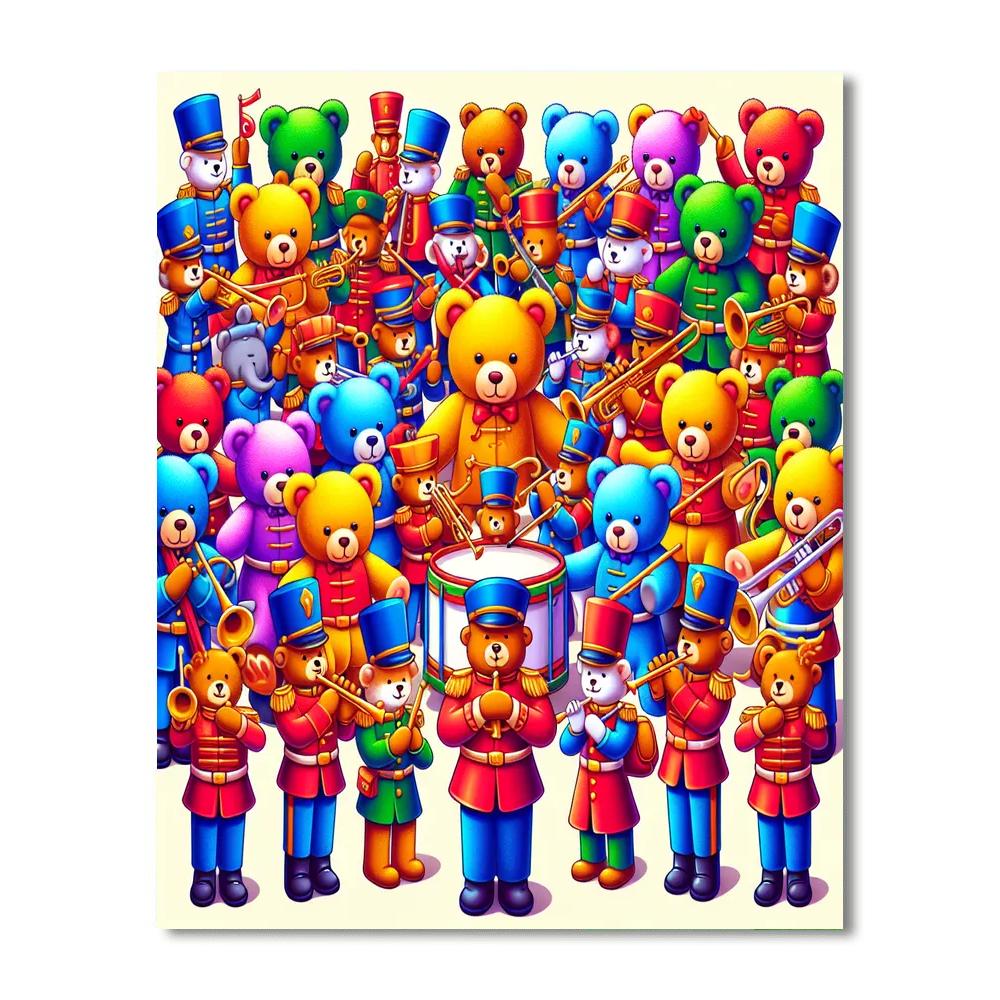Toyland Parade Painting Number Kit