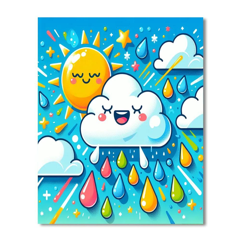 Adventurous Cloud DIY Paint By Numbers