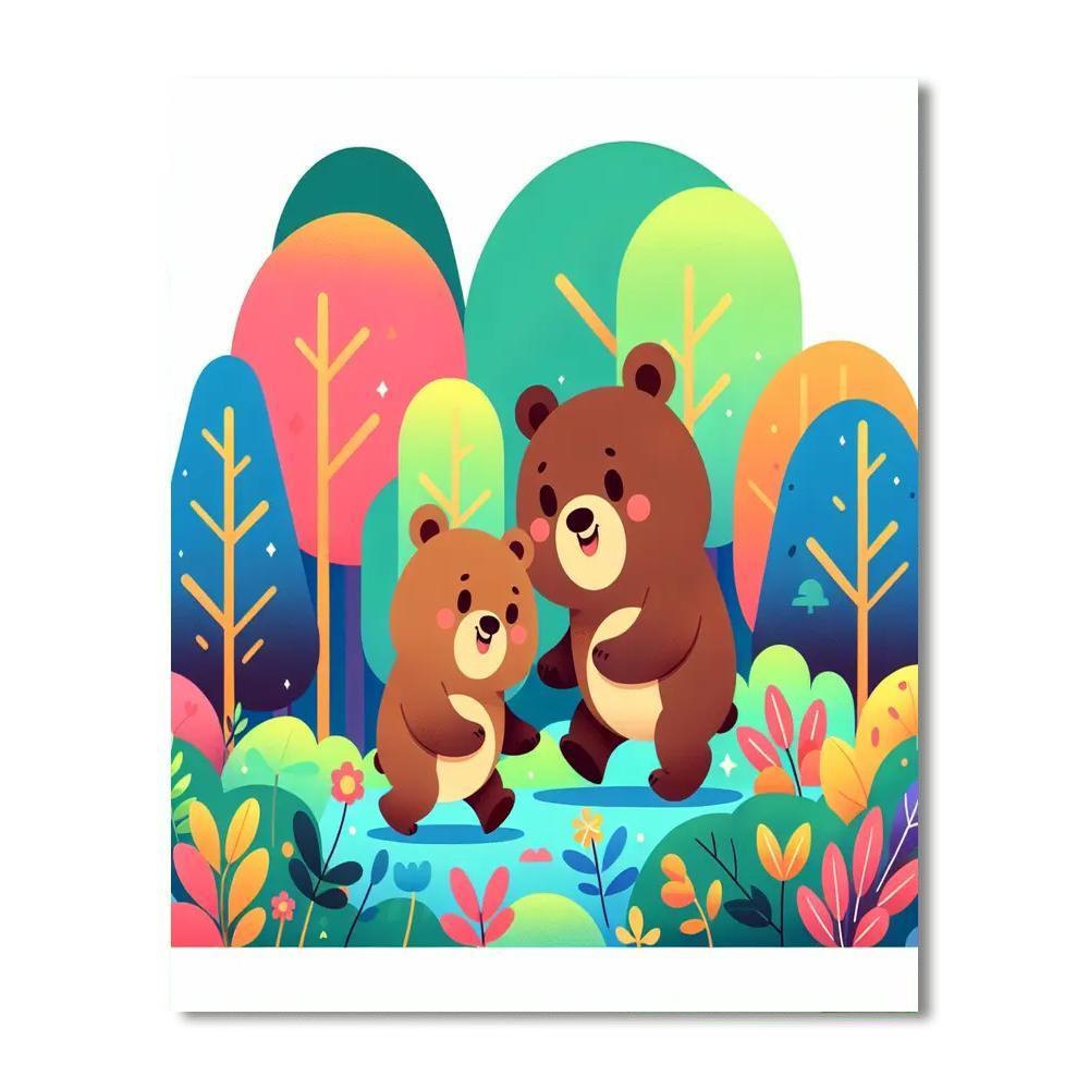 Caring Cubs Expedition Numbered Painting Kits