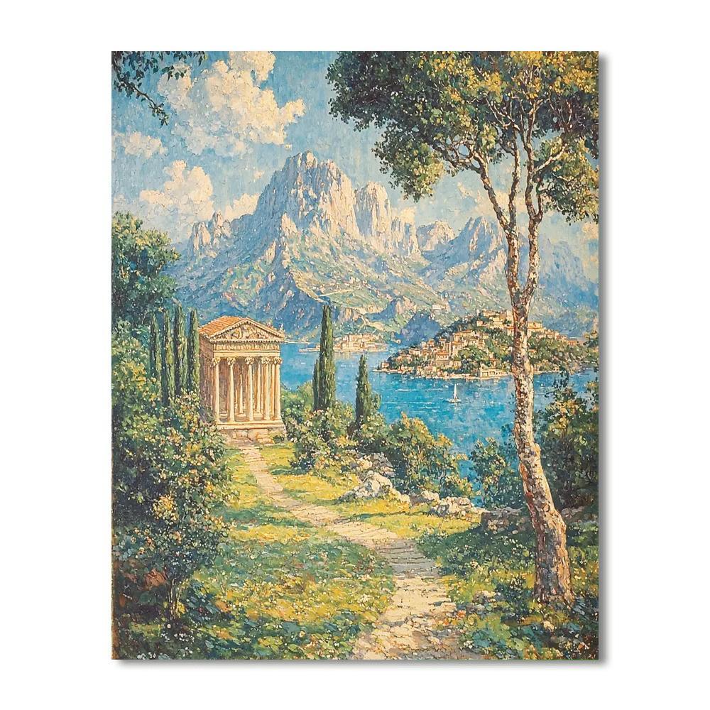 Raphael Inspired Raphael's Dreamlike Horizons  DIY Paint By Numbers