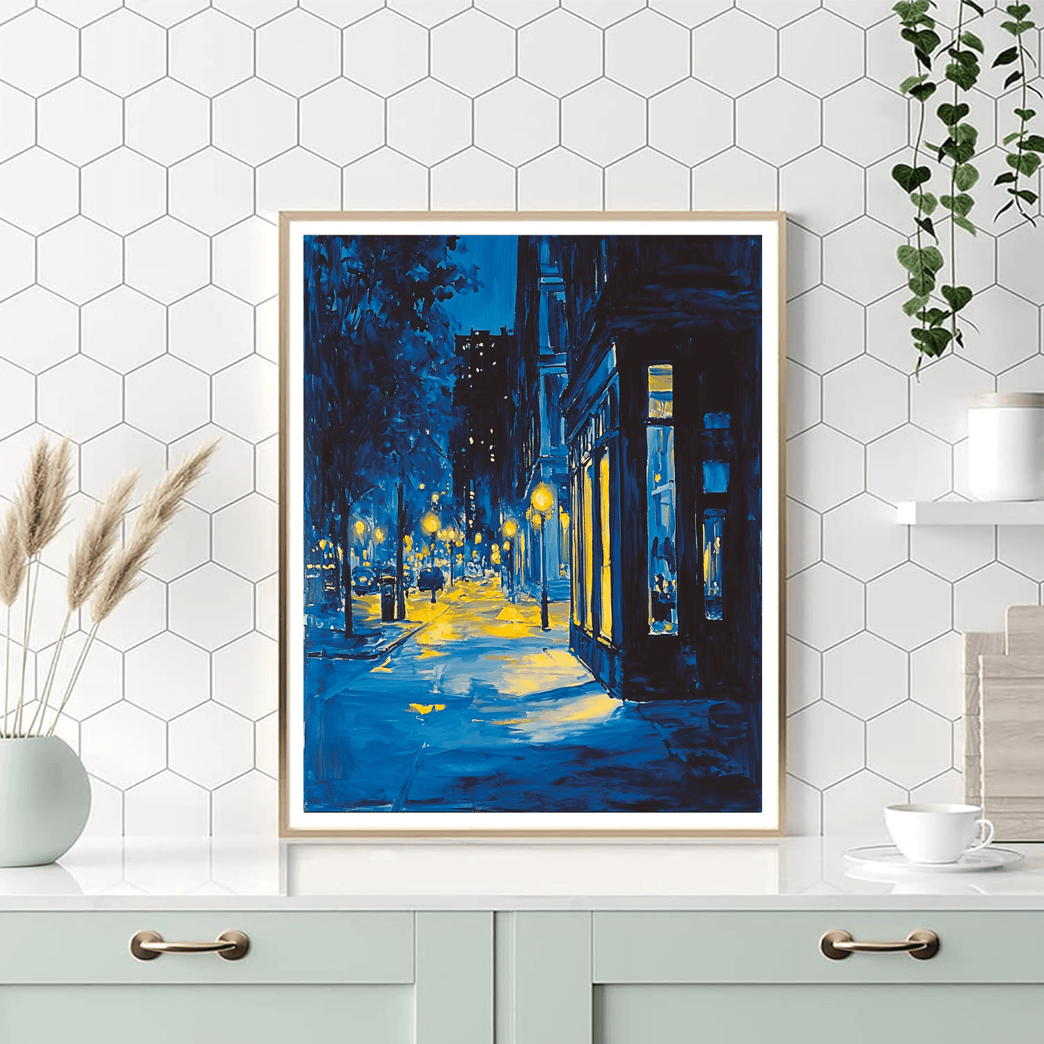 Edward Hopper Inspired Urban Night Life  Paint By Numbers Kits