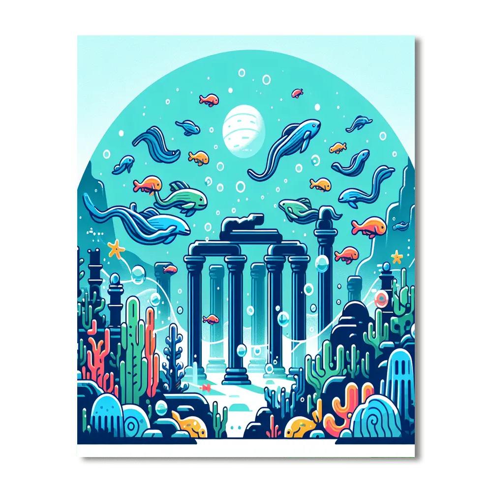 Underwater Atlantis Paint By Color