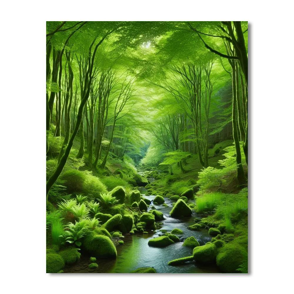 Silent Stream Numbered Painting Kits