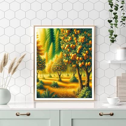 Golden Orchard Bounty Paint By Numbers Art