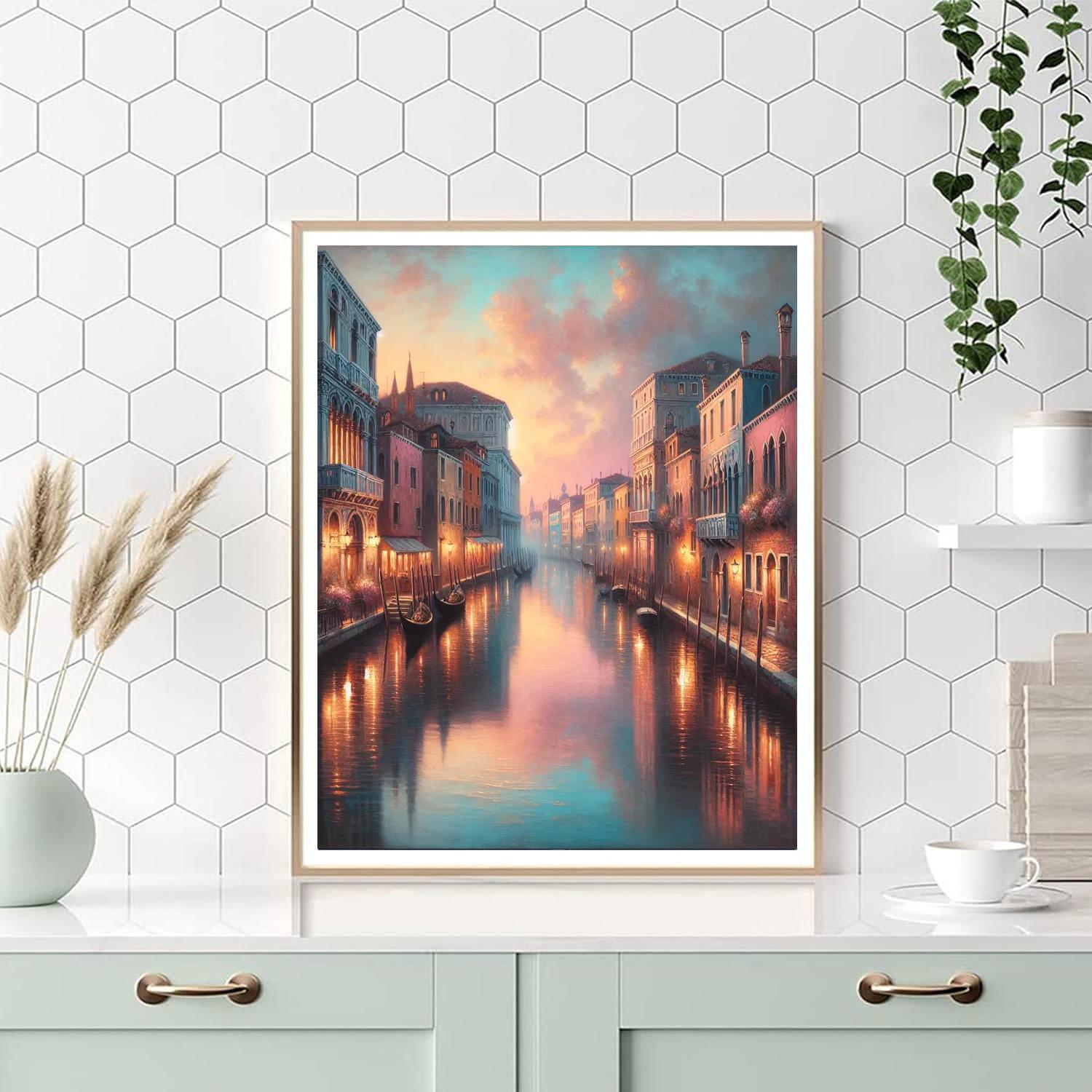 Romantic Venetian Sunset Paint By Numbers