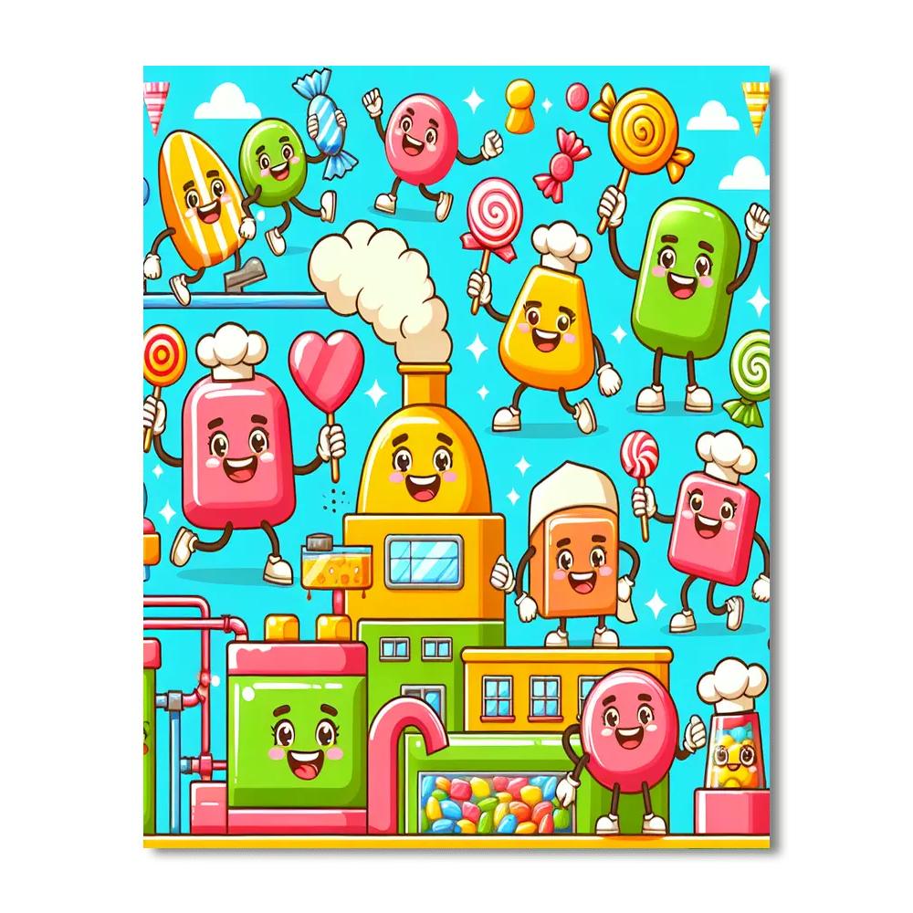 Candy Factory Extravaganza Paint By Numbers Kits