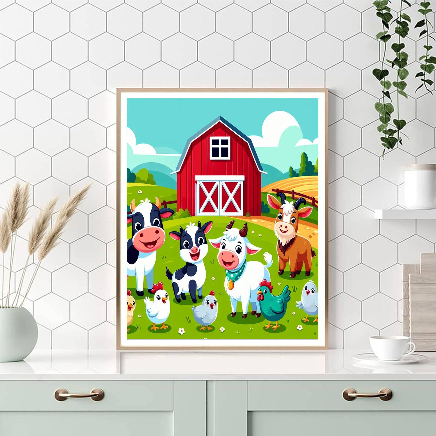 Adventure At The Farm Numbered Painting Kits