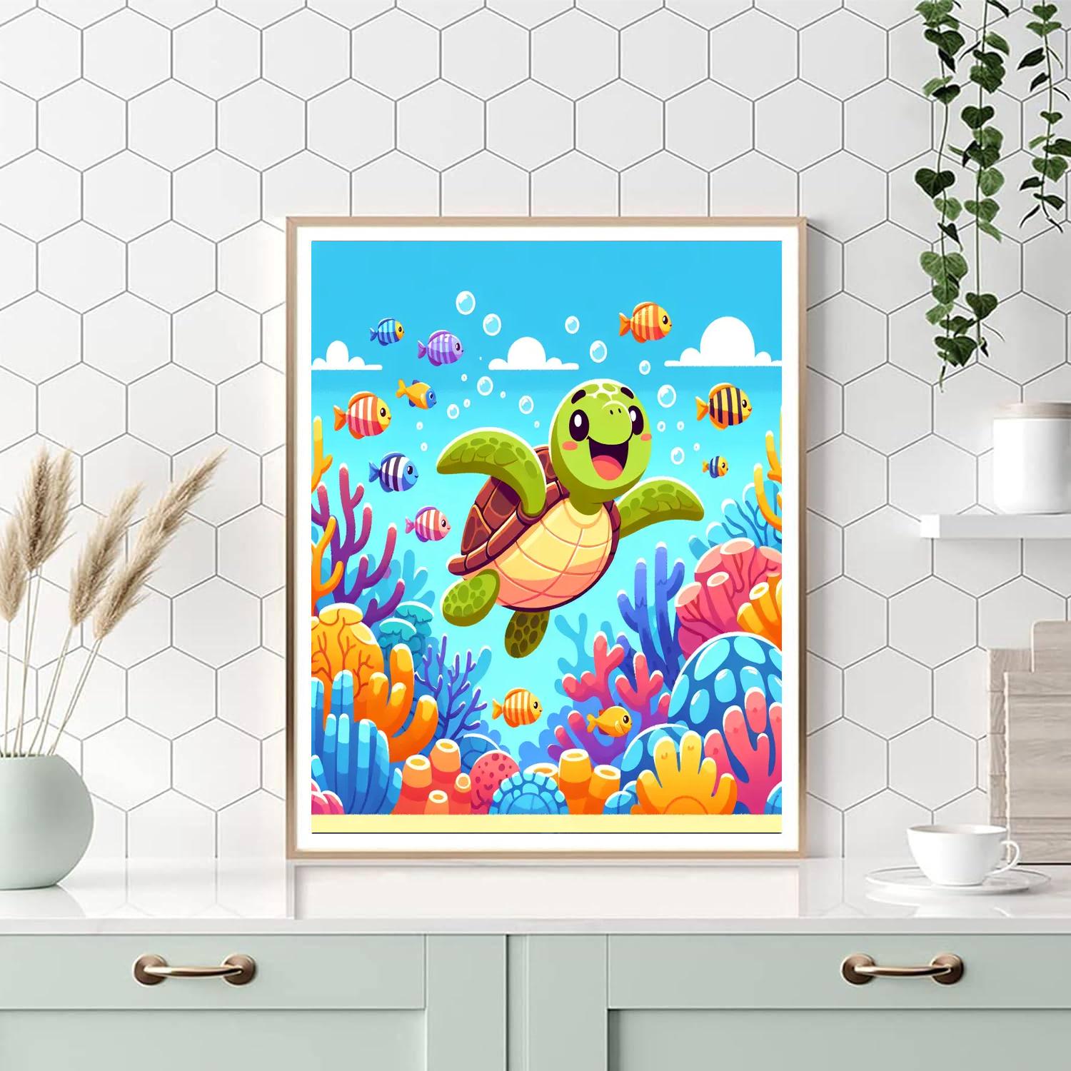 Underwater Ocean Quest Paint By Numbers Kits