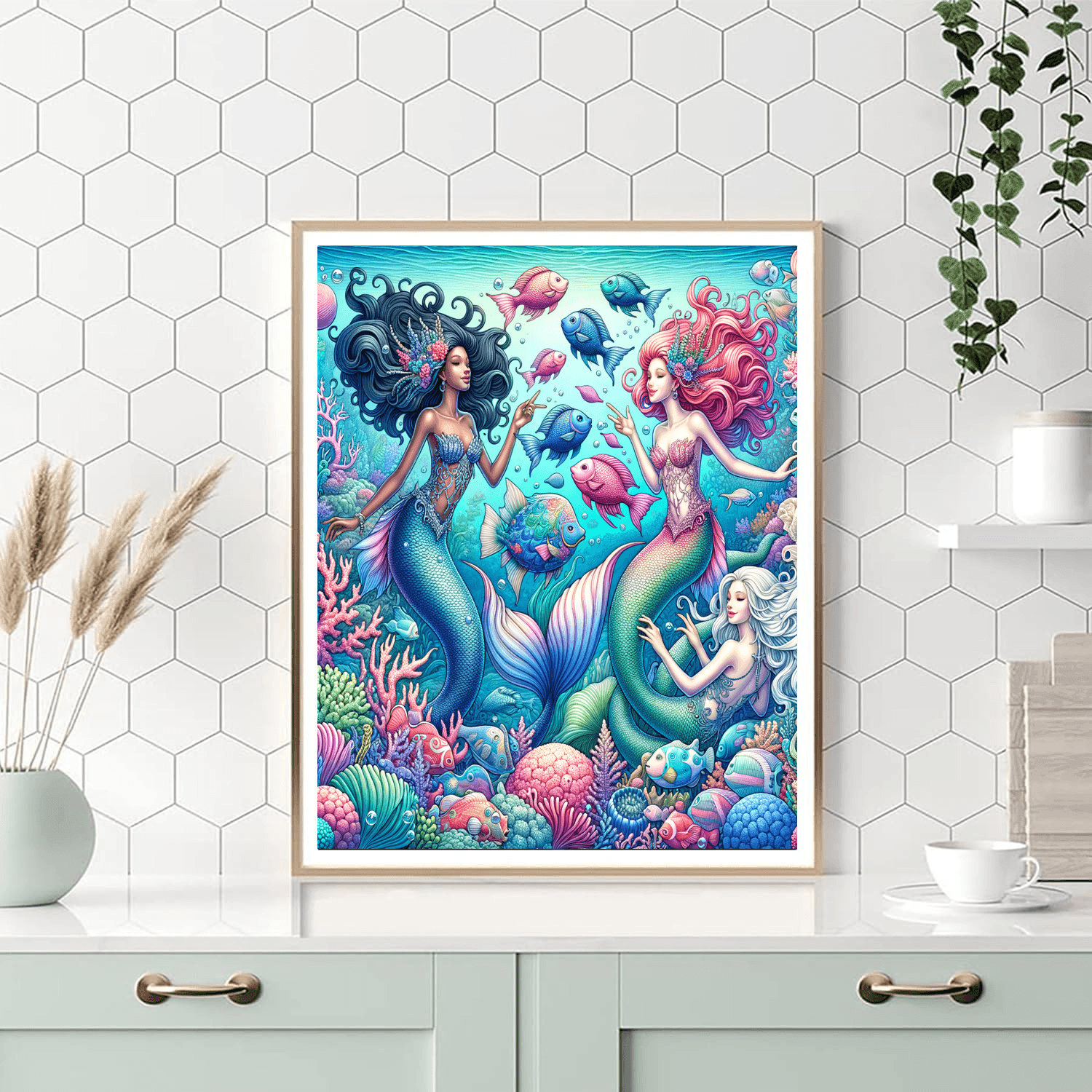 Fantasy Mermaid Realm Numbered Painting Kits