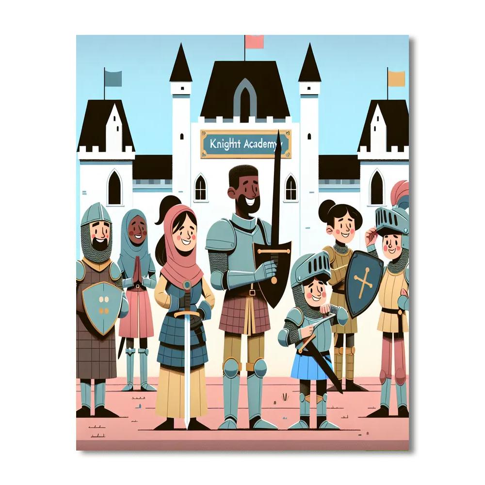 Royal Knight Academy DIY Paint By Numbers