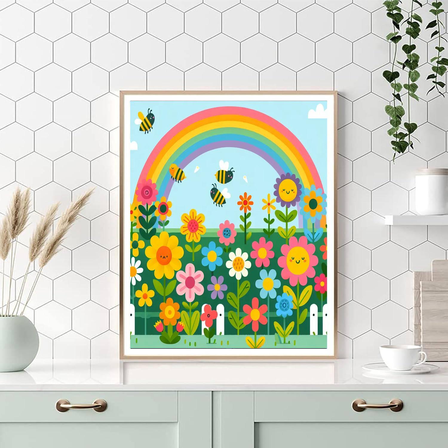 Rainbow Garden Parade Paint By Color