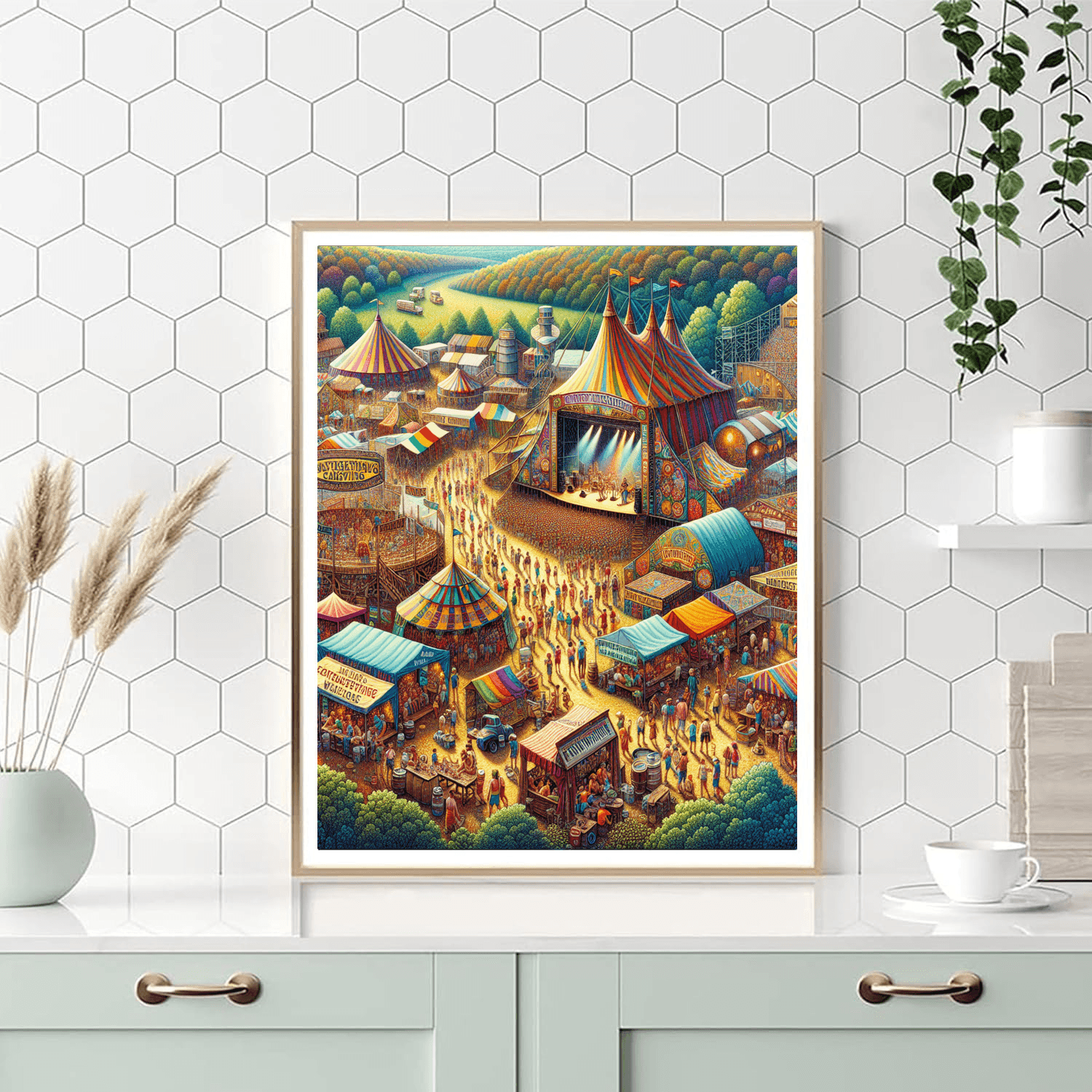 Bonnaroo Music Festival - Usa Painting Number Kit