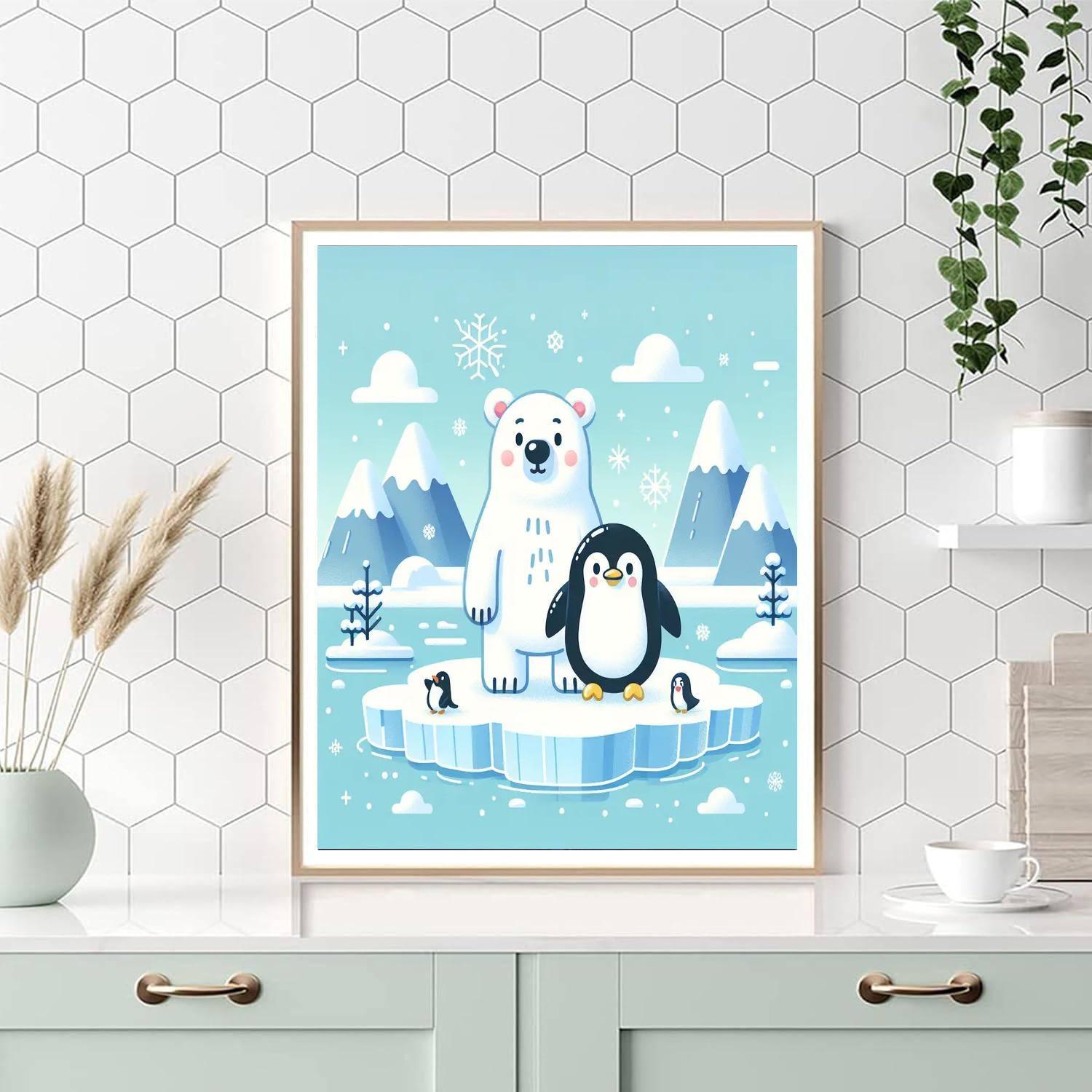 Polar Ice Adventure Paint By Numbers Art