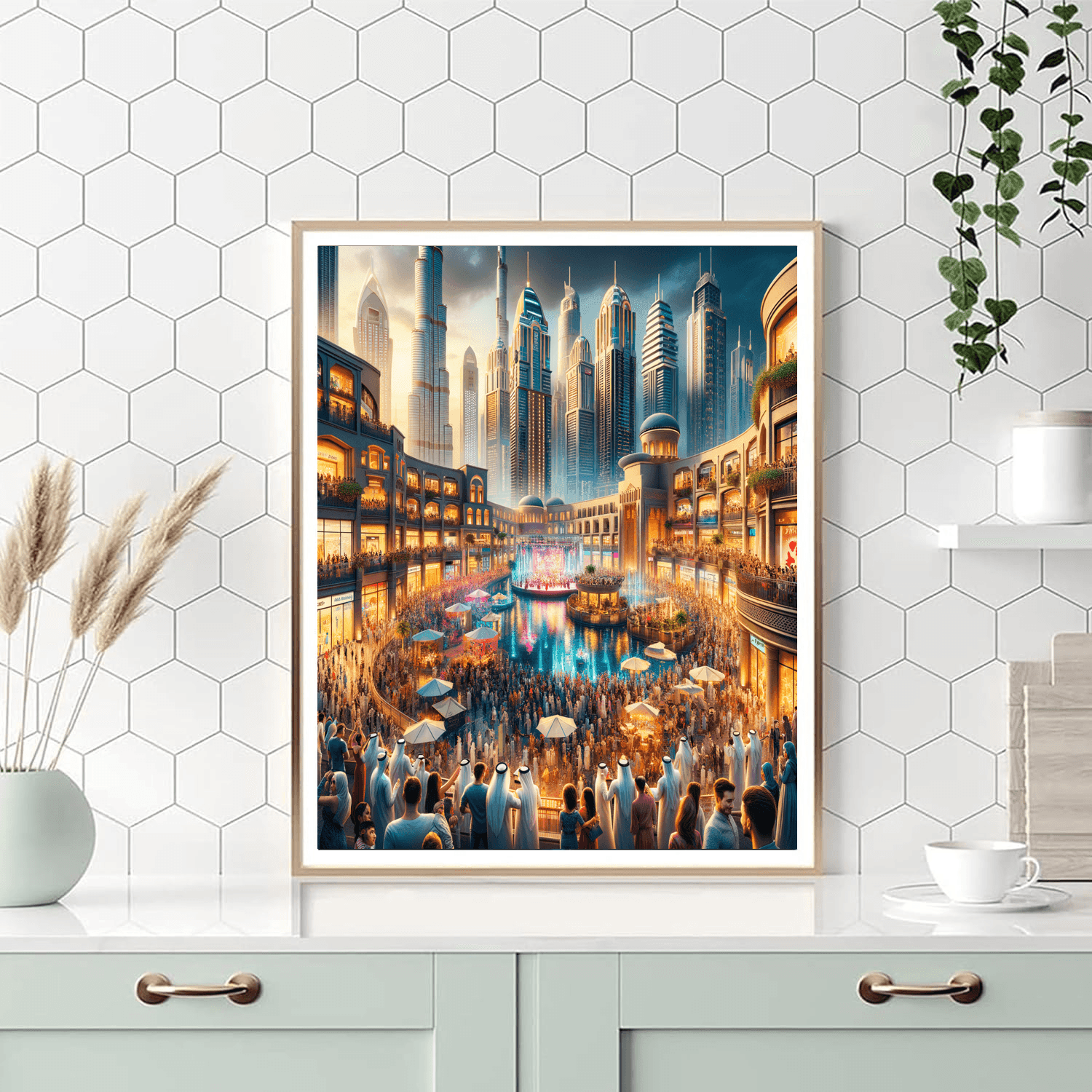 Dubai Shopping Festival - Dubai, Uae Painting By Numbers Kit