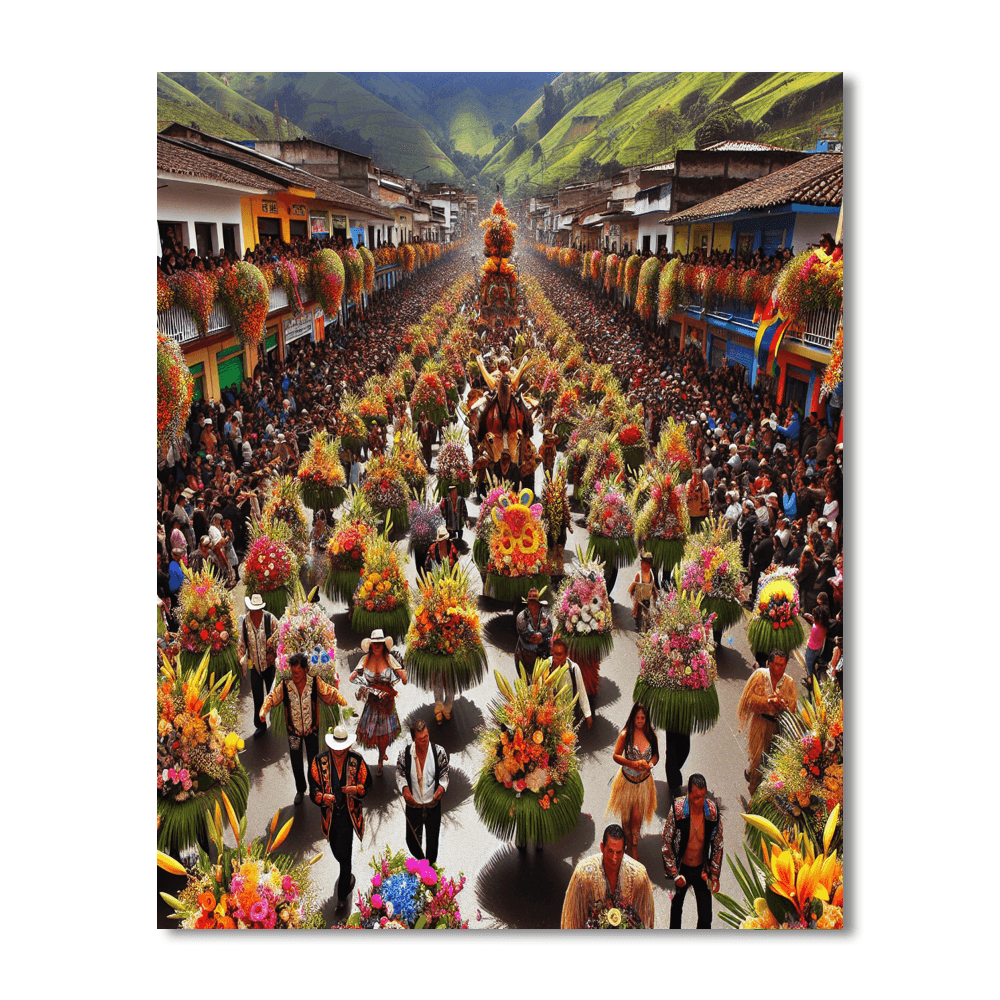 Flower Festival - Medellin Paint By Numbers