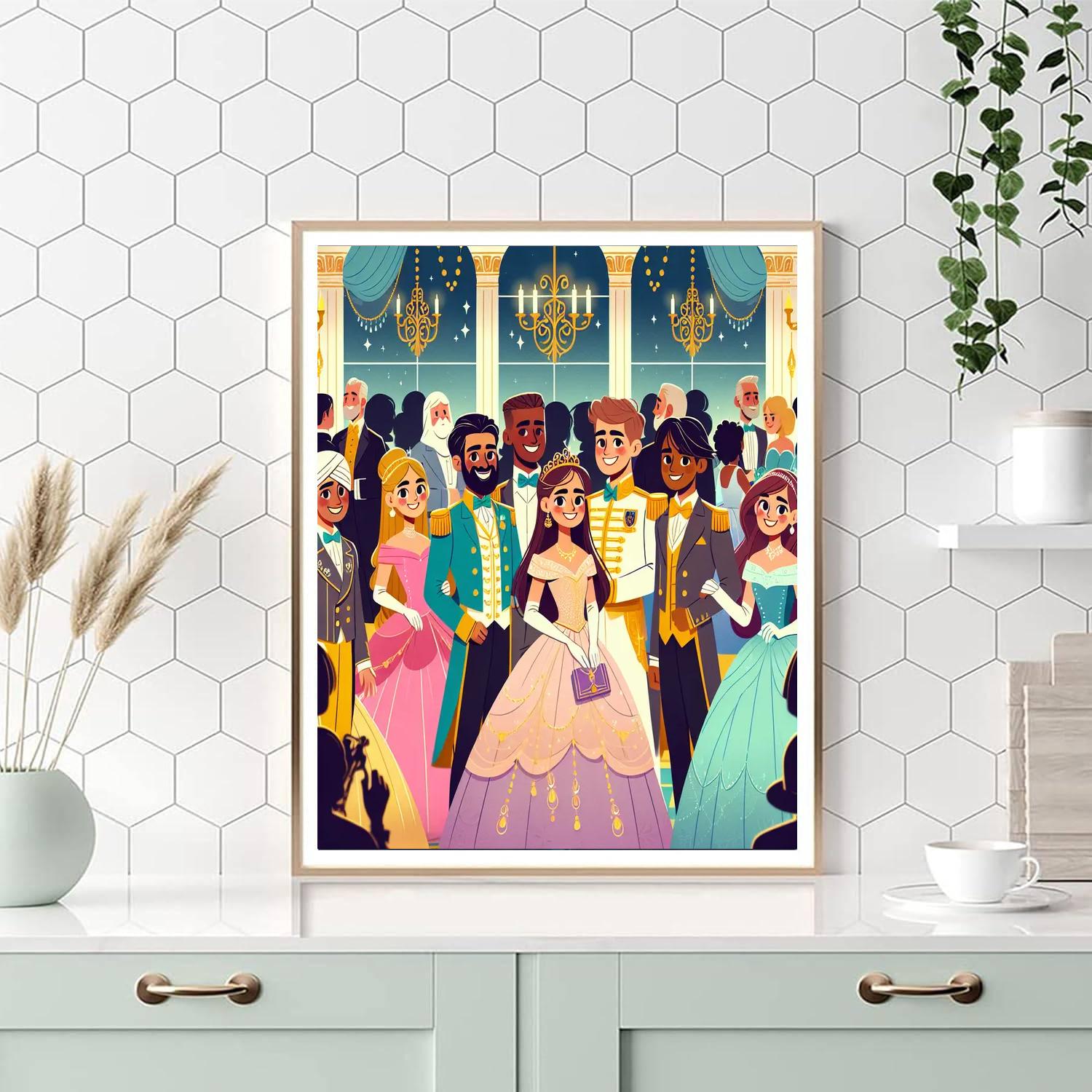 Fantasy Royal Ball Painting Number Kit