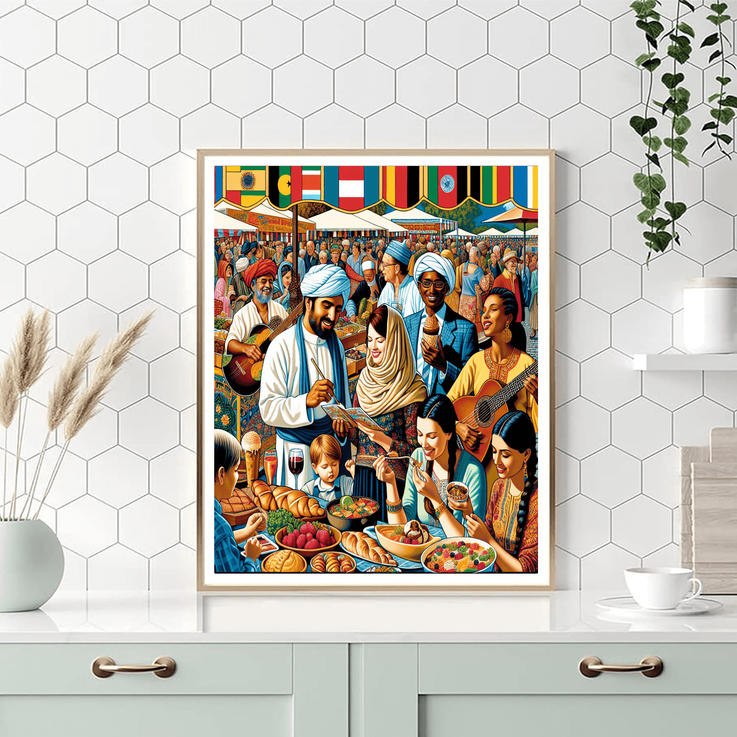 Epcot International Food & Wine Festival - Usa DIY Paint By Numbers