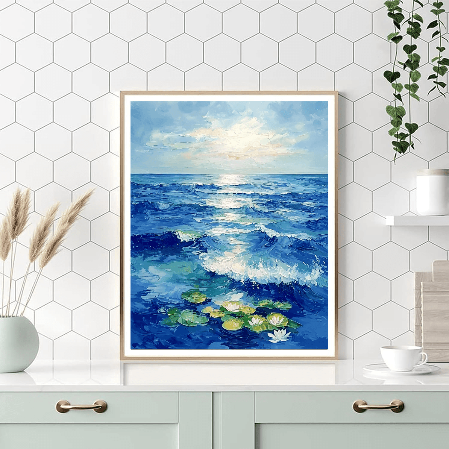 Claude Monet Inspired Oceanic Reverie  Paint By Numbers Art