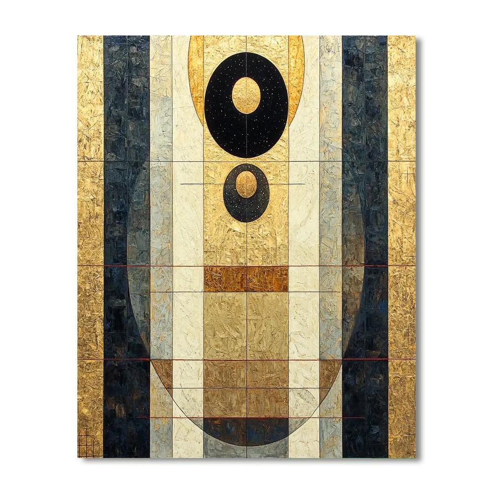 Gustav Klimt Inspired Eclipse Radiance  Paint By Numbers Kits