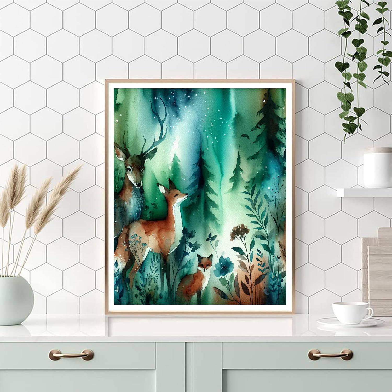 Mystical Wildlife Encounter DIY Paint By Numbers