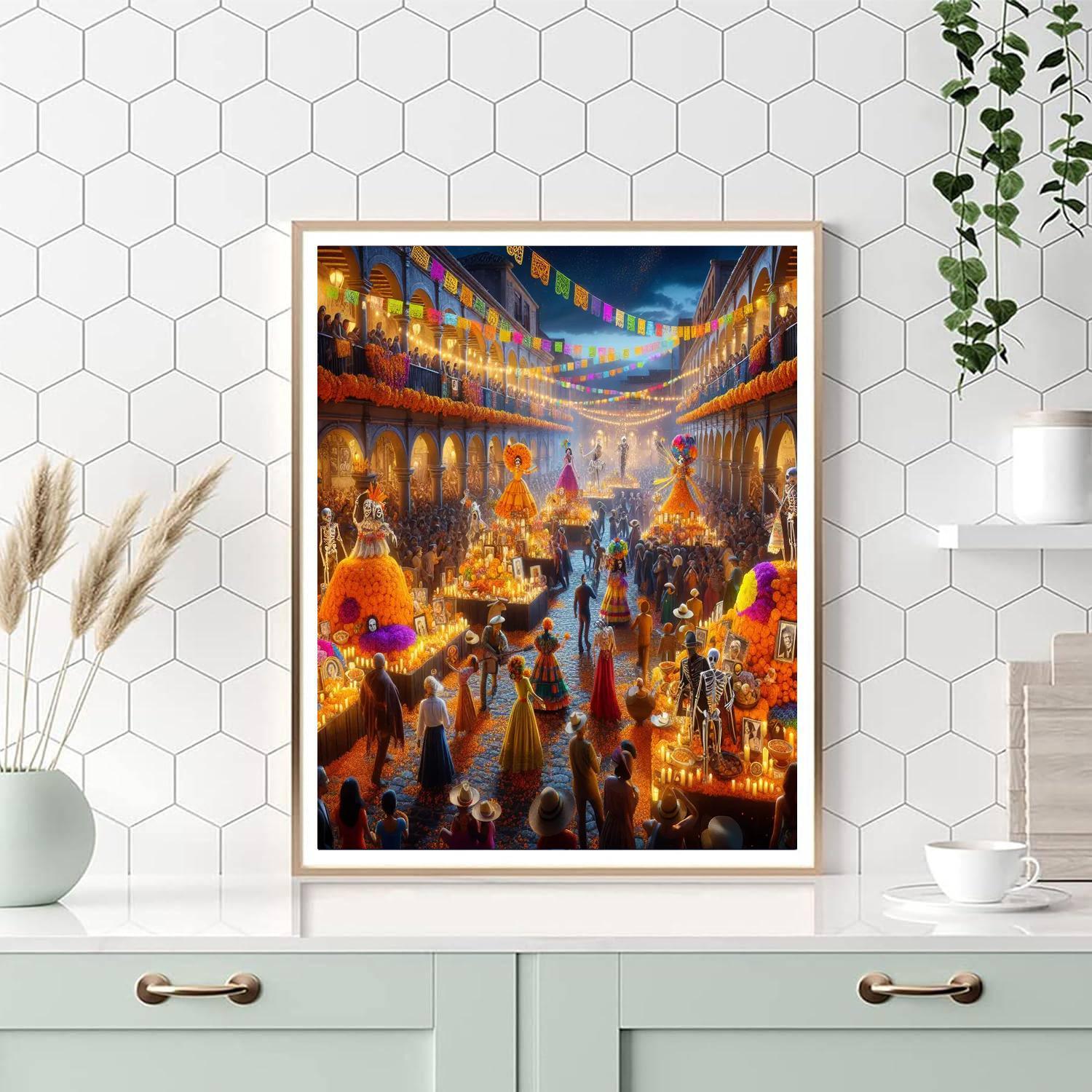 Oaxaca Day Of The Dead Festival - Mexico Numbered Painting Kits