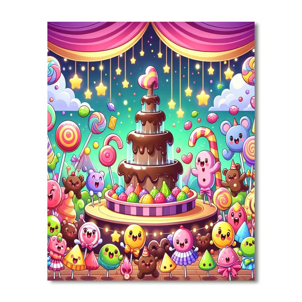 Candyland Festival Paint By Numbers Kits