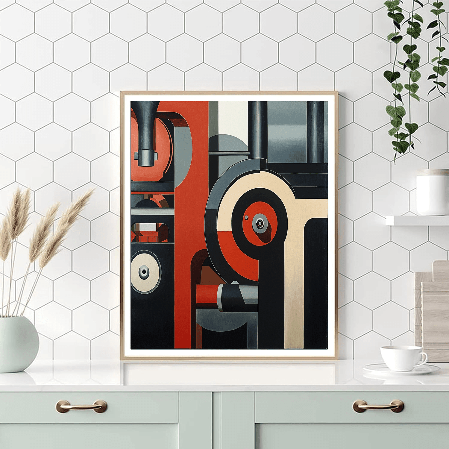 Fernand Léger Inspired Cubist Mechanical Visions  Paint By Number