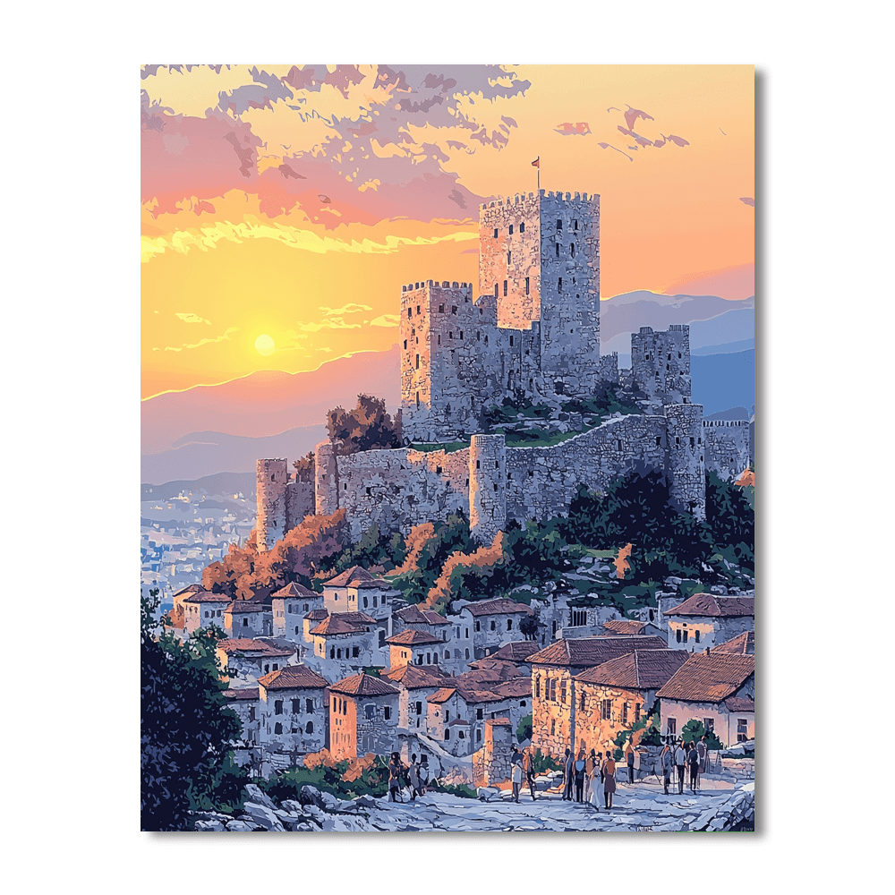 Gjirokastra Castle DIY Paint By Numbers