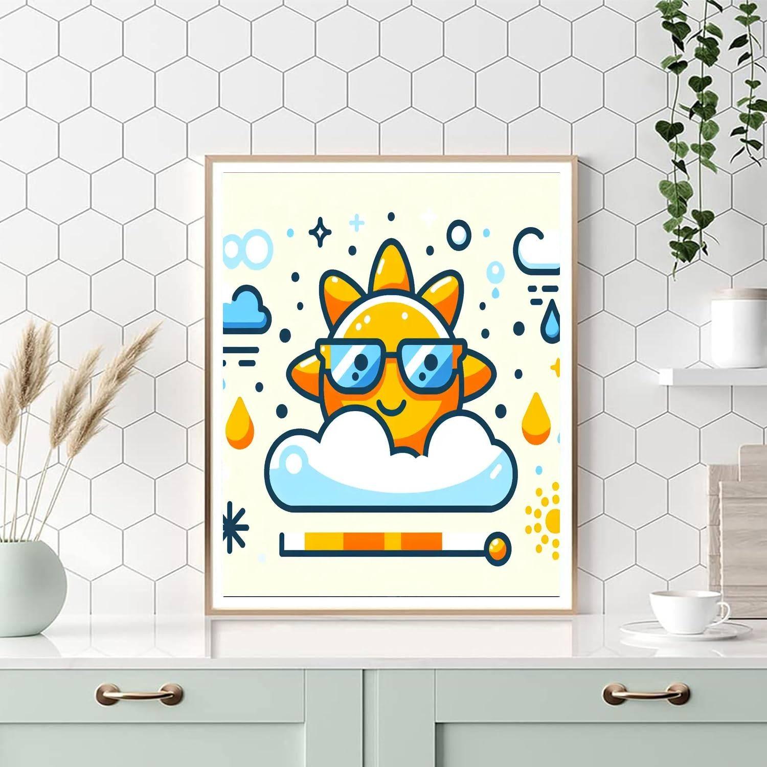 Wacky Weather DIY Paint By Numbers