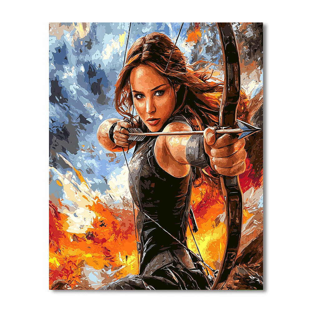 Jennifer Lawrence: The Resilient Spirit Of Katniss Everdeen Paint By Numbers Kits