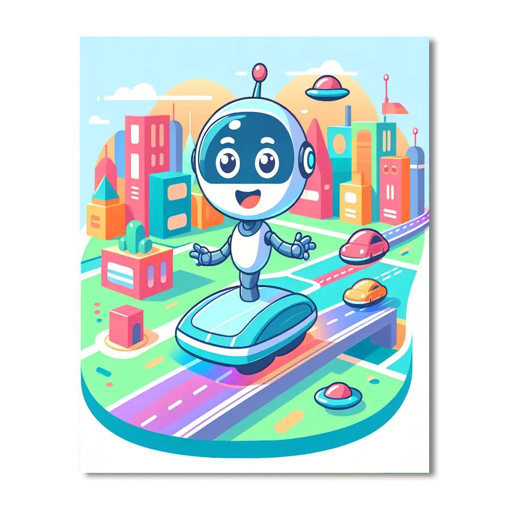 Robot Explorer Mission Paint By Numbers Kits