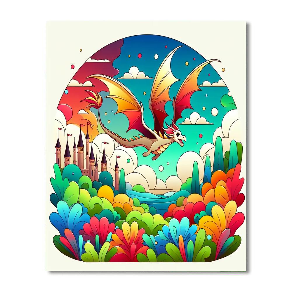Dragon's Fairyland Paint By Numbers