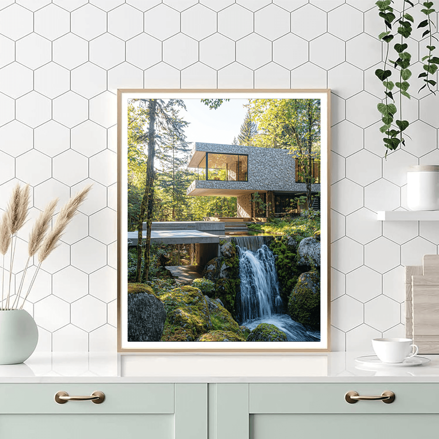 Fallingwater House - Pennsylvania Number Painting