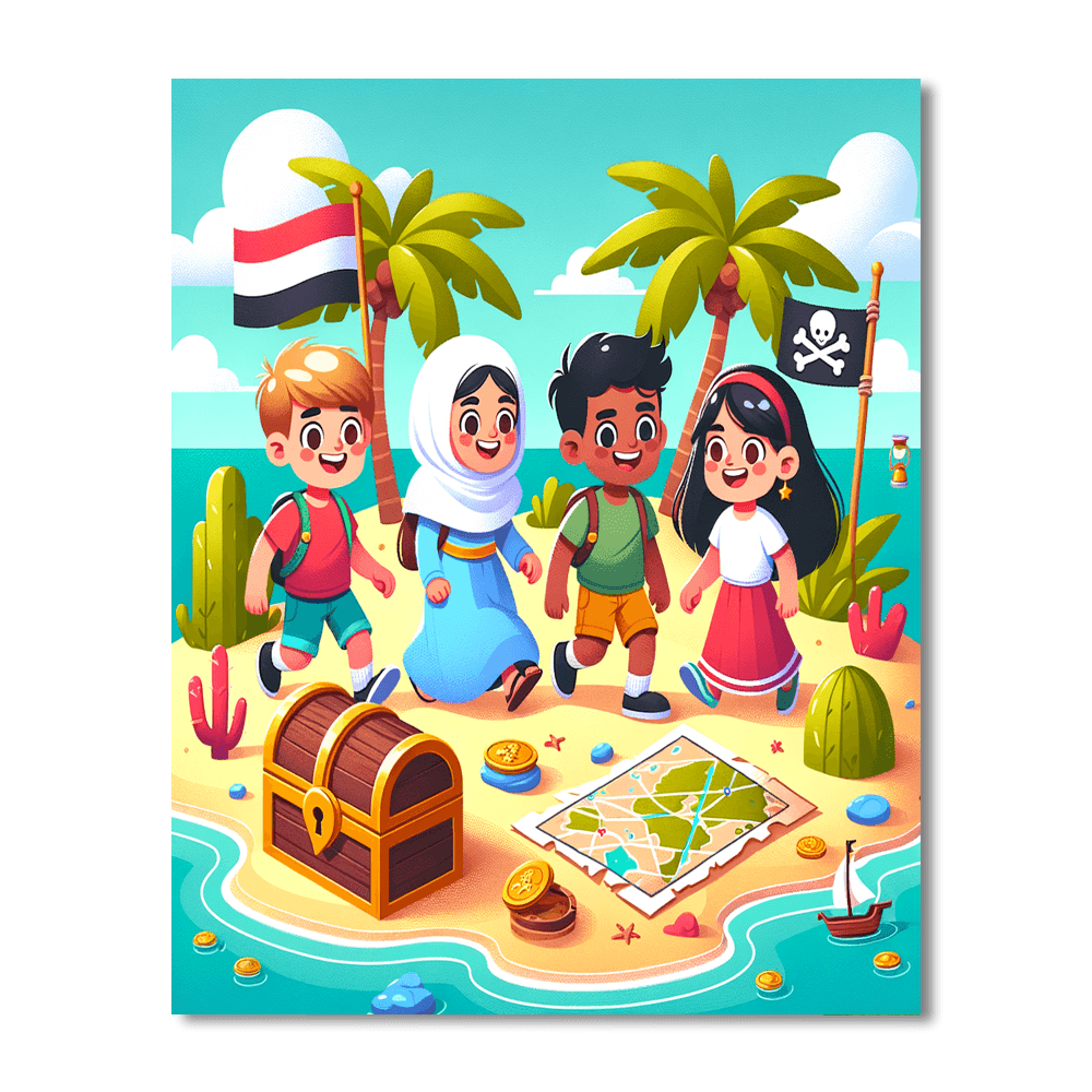 Adventure Island Explorers Paint By Numbers