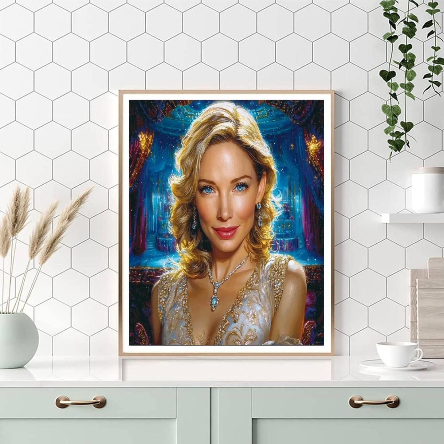 Cate Blanchett: The Enigmatic Diva Of Cinema Numbered Painting Kits